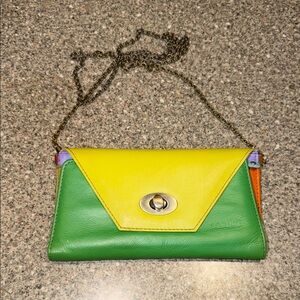 Soruka Colorful Leather Chain Bag